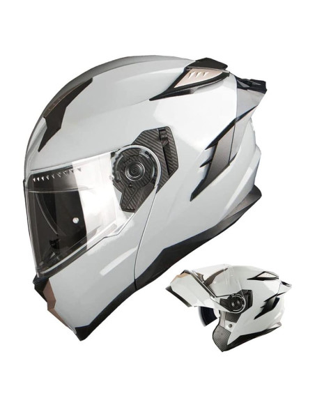 Casco Modular 1Storm HJA119 DOT Adulto Gris Cemento
