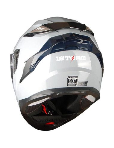Casco Modular 1Storm HJA119 DOT Adulto Gris Cemento