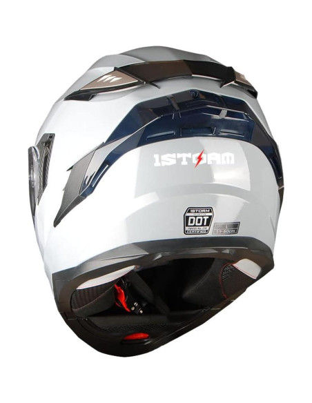 Casco Modular 1Storm HJA119 DOT Adulto Gris Cemento