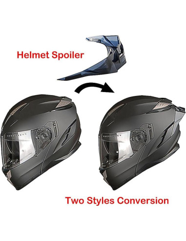 Casco Modular 1Storm HJA119 Doble Lente Naranja Brillante