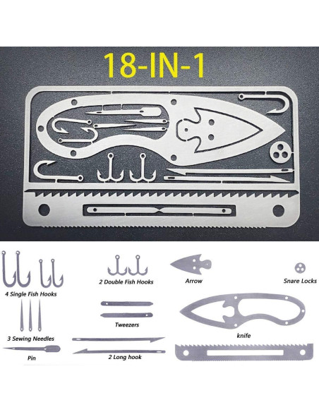 Multiherramienta de Supervivencia 18 en 1 Sirius Survival