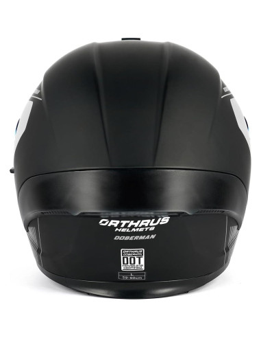 Casco Modular Orthrus OTS Dobermann Plata - Adulto Unisex