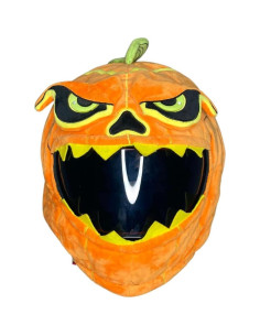 Cubierta de Casco de Moto Carbon Moto Gear Calabaza Malvada 2