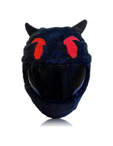 Cubierta de Casco de Moto Carbon Moto Gear Emoji Diablo