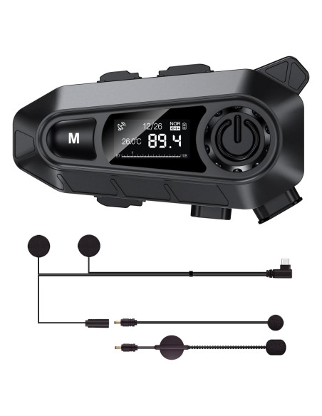 Auricular Bluetooth A1 TOUCH TWO para Casco Motocicleta IPX6