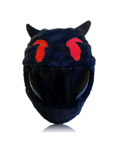 Cubierta de Casco de Moto Carbon Moto Gear Emoji Diablo