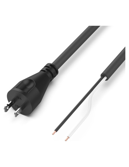 Cable de Poder 2 Hilos 18 AWG ANTOBLE 2.44m Compatible DeWalt