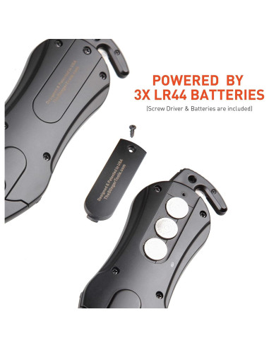 Alarma Personal Stinger Llavero 140dB con Cortador y Rompedor