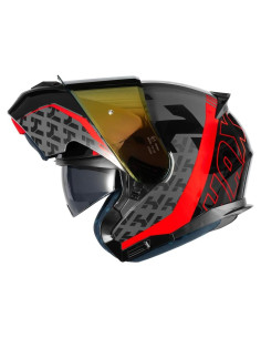 Casco HAX Modular Flip-Up Rojo Viento XL - Ligero y Seguro