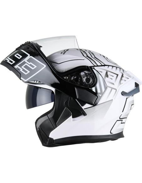 Casco Modular Abatible DOT 991 Blanco XL 61-62 cm Casco Modular Abatible DOT 991 Blanco XL 61-62 cm