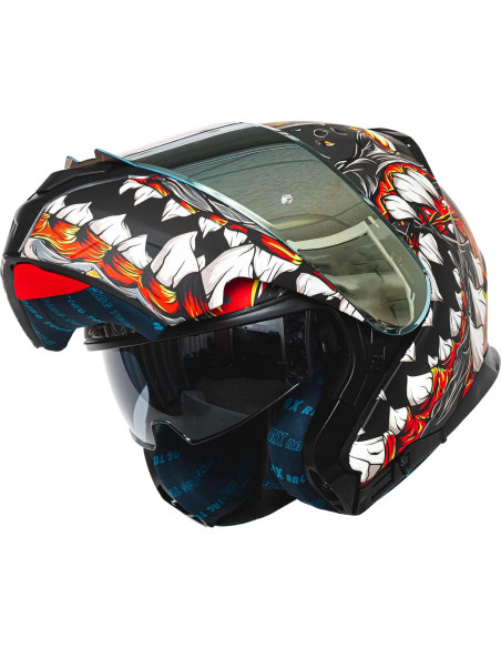 Casco Modular HAX Amatista Flip-Up Ligero Mutante Gris L Casco Modular HAX Amatista Flip-Up Ligero Mutante Gris L