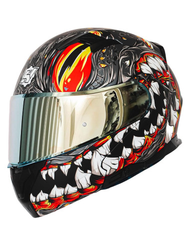 Casco Modular HAX Amatista Flip-Up Ligero Mutante Gris L