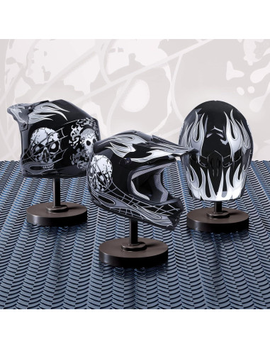 Casco de Motocross SLMOTO Juvenil X-Grande Calavera Negra