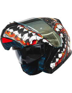 Casco HAX Modular Flip-Up Motocicleta Mutant Grey 2,15 kg 2