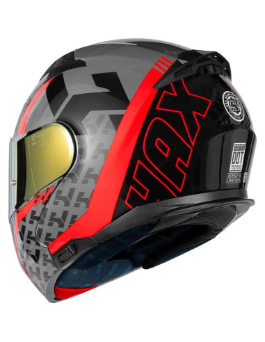Casco HAX Modular Flip-Up Rojo Viento - Ligero y Seguro