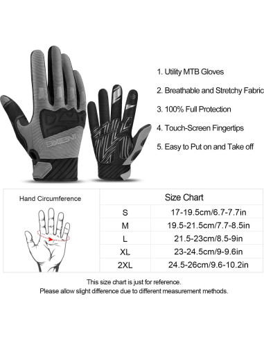 Guantes de Ciclismo INBIKE Medianos Grises con Protección
