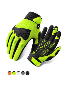 Guantes de Ciclismo INBIKE para Hombre Verde Transpirables