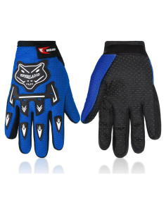 Guantes de Motocicleta Frienda Azul Real 18x9 cm para Ciclismo