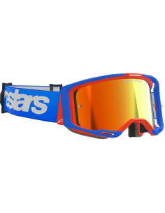 Gafas Alpinestars Vision 8 MX ATV MTB Azul/Naranja Lente Roja 2