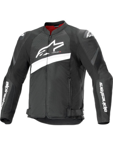 Chaqueta de Moto Alpinestars T-GP Plus R V4 Airflow - Negro/Blanco