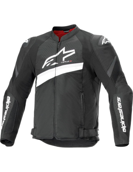 Chaqueta de Moto Alpinestars T-GP Plus R V4 Airflow - Negro/Blanco