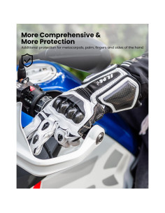 Guantes de motocicleta ILM GRC01L Cuero Transpirables XXL 2