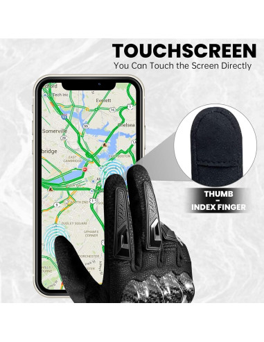Guantes de Motocicleta MADBIKE MD66 Transpirables Táctiles