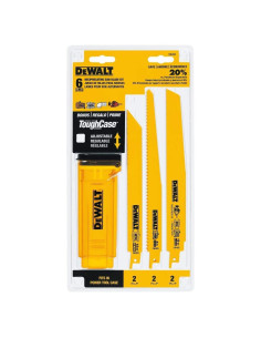 Juego de Sierras de Reciprocación DEWALT DW4896 - 6 Piezas