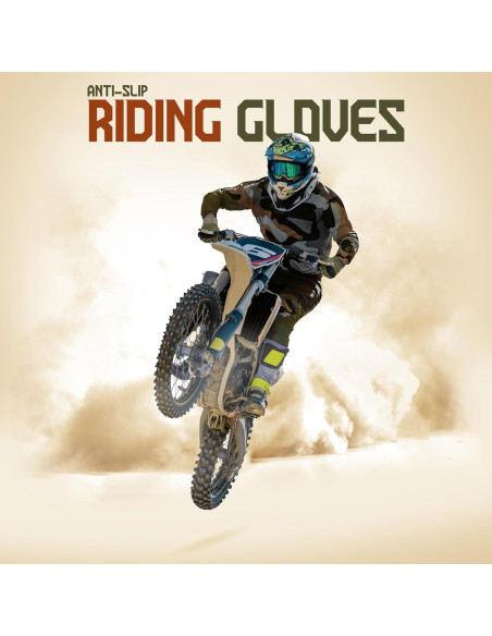 Guantes de Motocicleta DXM SPORTS DS47GLOVAD Verde Táctiles