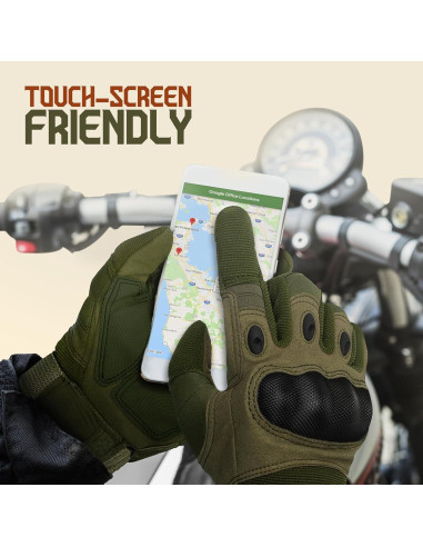 Guantes de Motocicleta DXM SPORTS DS47GLOVAD Verde Táctiles