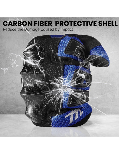 Guantes de Motocicleta MADBIKE MD66 Transpirables Azul Guantes de Motocicleta MADBIKE MD66 Transpirables Azul