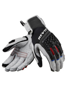 Guantes de Moto REV'IT! Sand 4 Mujer Gris Claro/Negro Grande