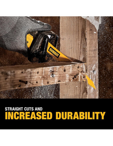 Juego de Sierras de Reciprocación DEWALT DW4896 - 6 Piezas