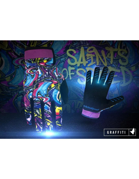 Guantes de Motocross Saints of Speed Graffiti Talla Grande
