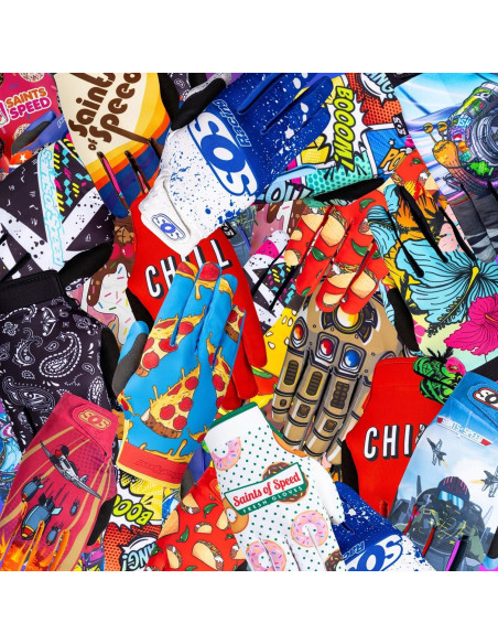 Guantes de Motocross Saints of Speed Graffiti Talla Grande