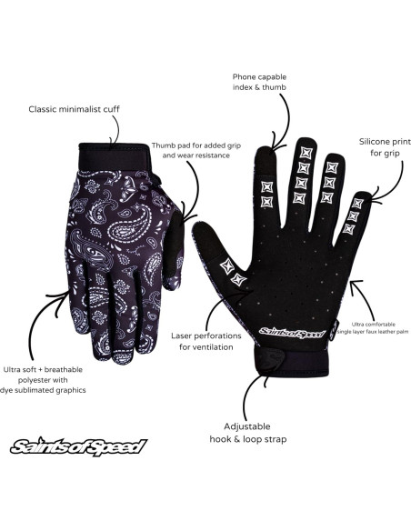 Guantes de Motocross Saints of Speed Paisley XX-Large