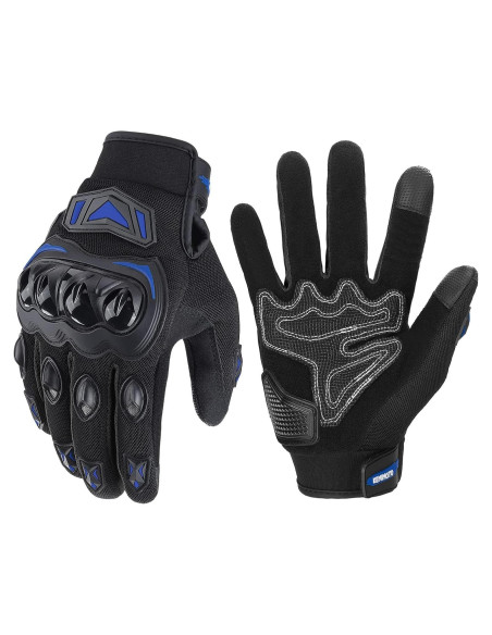 Guantes de Motocicleta KEMIMOTO XXL Transpirables Azul