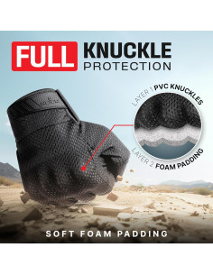Guantes Tácticos NoCry ImpactFit+ para Airsoft - Protección UV 2