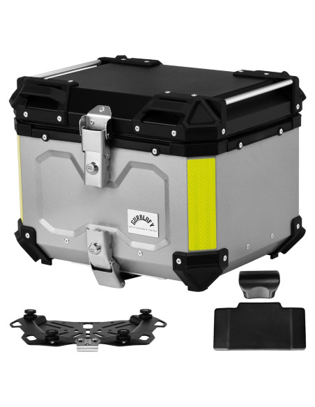 Maletero de Motocicleta GURBLOFY 45L Aluminio Impermeable