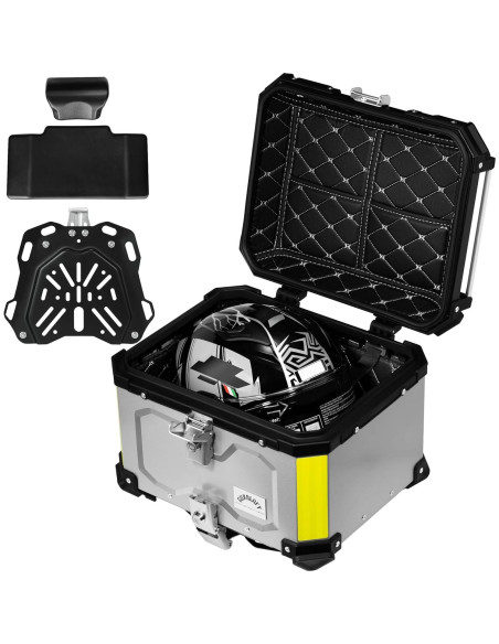 Maletero de Motocicleta GURBLOFY 45L Aluminio Impermeable