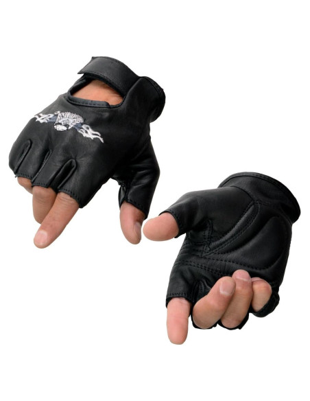 Guantes de Motocicleta Milwaukee Leather SH352 Sin Dedos XS Guantes de Motocicleta Milwaukee Leather SH352 Sin Dedos XS