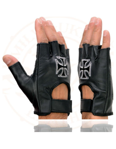 Guantes de Cuero sin Dedos Milwaukee SH354 para Hombre