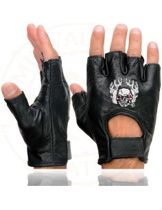 Guantes sin Dedos de Cuero Milwaukee Leather SH351 3XL 2