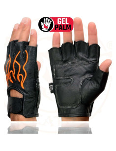 Guantes de Motocicleta Milwaukee Leather SH198 Sin Dedos 2