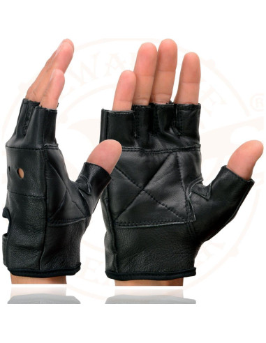 Guantes sin Dedos Milwaukee Leather SH355 para Motocicleta 3XL