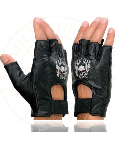 Guantes de Cuero sin Dedos Milwaukee SH351 para Hombre
