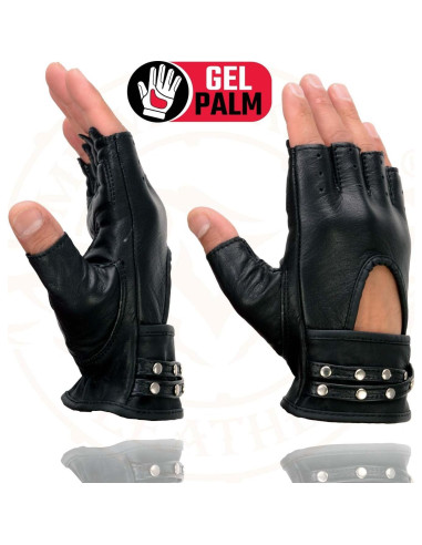 Guantes de Motocicleta Milwaukee Leather SH461 Mujer - Sin Dedos