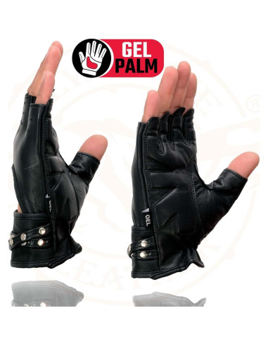 Guantes de Motocicleta Milwaukee Leather SH461 Mujer - Sin Dedos