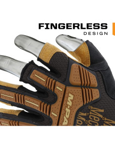 Guantes de Trabajo Mechanix Wear M-Pact Cuero Durahide Mediano 2