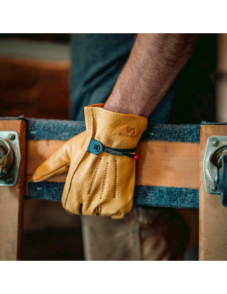 Guantes de trabajo Wells Lamont 1132M de cuero Saddletan Guantes de trabajo Wells Lamont 1132M de cuero Saddletan